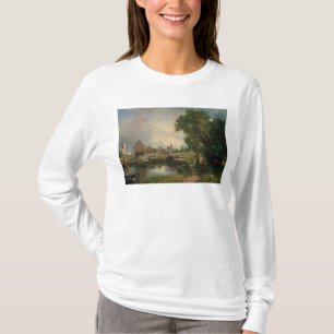 T-shirt Serrure de John Constable Dedham et moulin, 1820