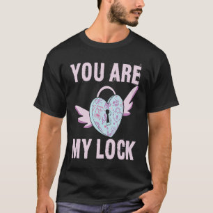 T-shirt Serrure et hommes clés Femmes Mari Femme Couples V