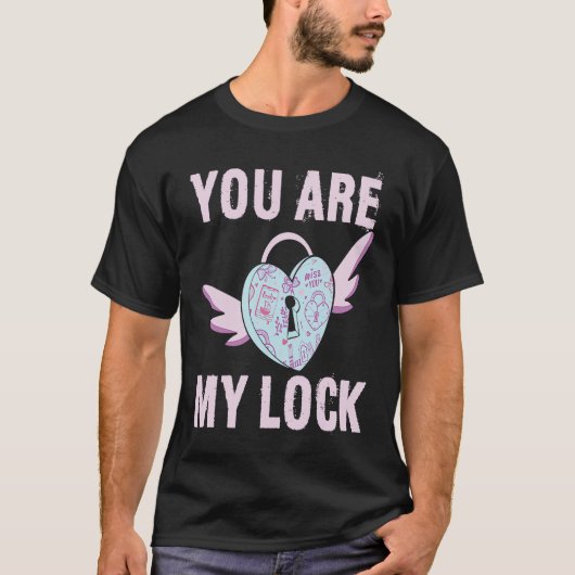 T-shirt Serrure et hommes clés Femmes Mari Femme Couples V (Devant)