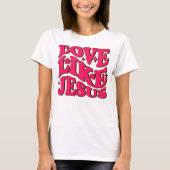 T-shirt Serus T Chemise, Chemise Religieuse, Amour Comme J (Devant)