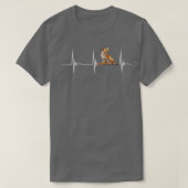 T-shirt Serval Heartbeat EKG Pulse Serval Chat Africain Wi (Design devant)