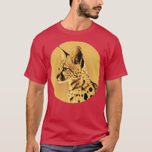 T-shirt Serval Wild Cat Serval Cat Animal Wildcat Africain