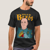 T-shirt Serve le roi Jeff Bezos. Amazon. (Devant)