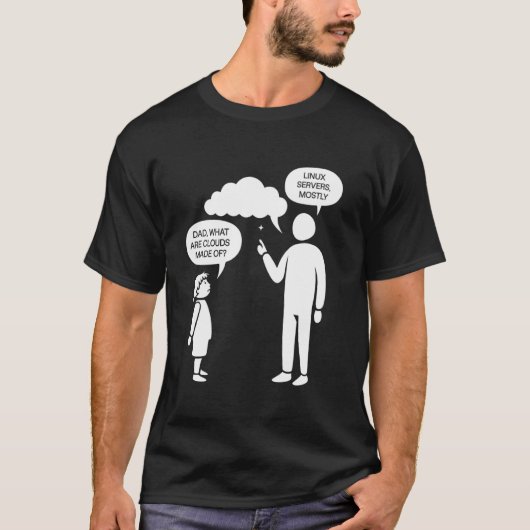 T-shirt Serveurs Linux Principalement Ordinateurs De Servi (Devant)