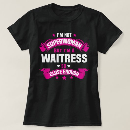 T-shirt Serveuse (Design devant)