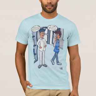 T-shirt Service client bleu clair