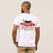 T-SHIRT SERVICE COURTAUD DE RETRAIT D'ALLIGATOR (Dos entier)