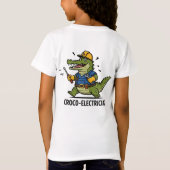 T-Shirt Service de Croco-électricien amusant (Dos)