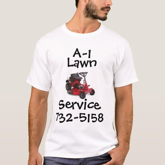 T-shirt Service de la pelouse A-1 (Devant)
