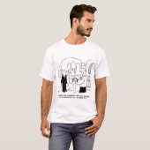 T-shirt Service de l'église mariage Vicar ne peut pas frot (Devant entier)