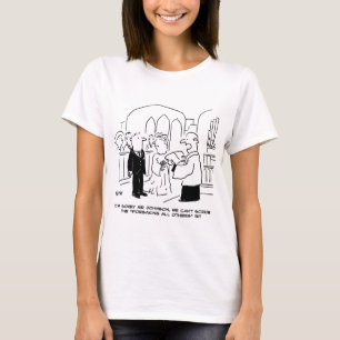 T-shirt Service de l'église mariage Vicar ne peut pas frot