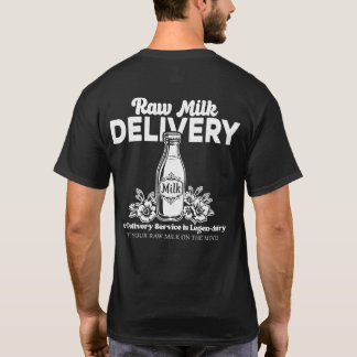 T-shirt Service de livraison de lait Legen-dairy impressio