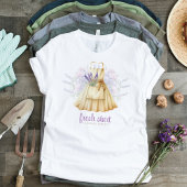 T-shirt Service de nettoyage Aquarelle Lavande