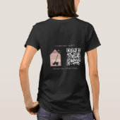 T-shirt Service de nettoyage Logo Rose Gold QR Code Noir (Dos)