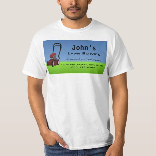 T-shirt Service de pelouse (Devant)