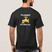 T-shirt Service de plomberie d'étanchéité Gold Faucet (Dos)