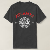 T-shirt Service de Secourt incendie d'Atlanta en Géorgie P (Design devant)