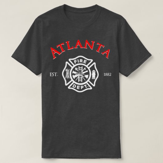 T-shirt Service de Secourt incendie d'Atlanta en Géorgie P (Design devant)