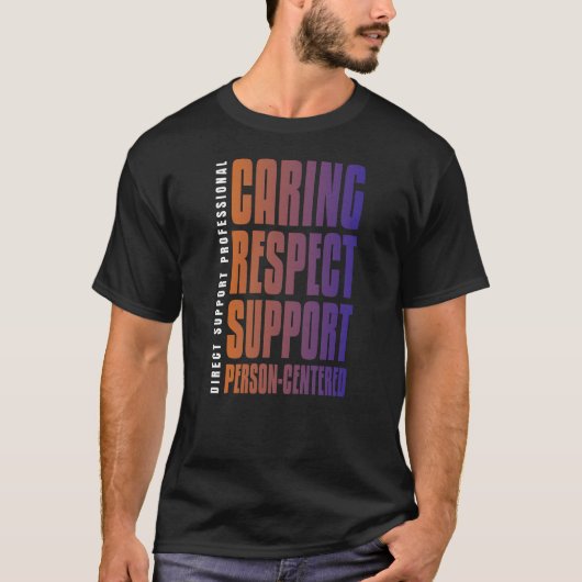T-shirt Service de soutien du respect de la personne DSP c (Devant)