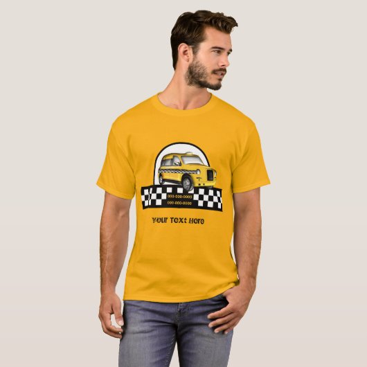 T-shirt Service de taxi (Devant entier)