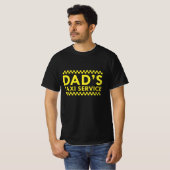 T-shirt Service de taxi de papa (Devant entier)