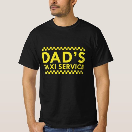 T-shirt Service de taxi de papa (Devant)
