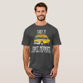 T-shirt Service De Taxi Papa Ouvert 24H/24 7J/7 (Devant entier)