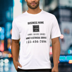 T-shirt Service d'entreprise électrique Code QR Logo Trava