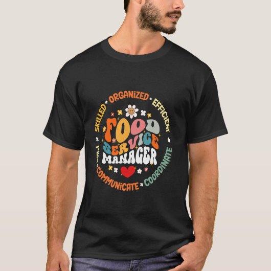 T-shirt Service des aliments Gestionnaire des services Équ (Devant)