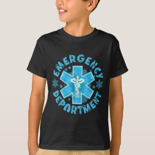 T-shirt Service des urgences de Snowflake Infirmière de ga