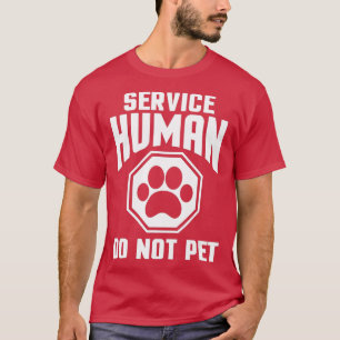 T-shirt Service Design humain ne pas animaux de compagnie 
