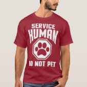 T-shirt Service Design humain ne pas animaux de compagnie (Devant)