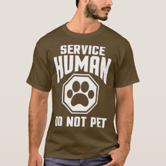 T-shirt Service Design humain ne pas animaux de compagnie 