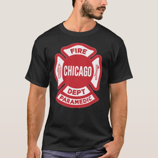 T-shirt Service d'incendie CFD Chicago    ParamedicT-Shirt (Devant)