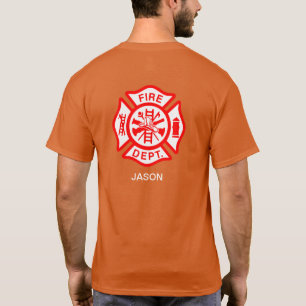 T-shirt Service d'incendie classique Maltese Cross Firefig