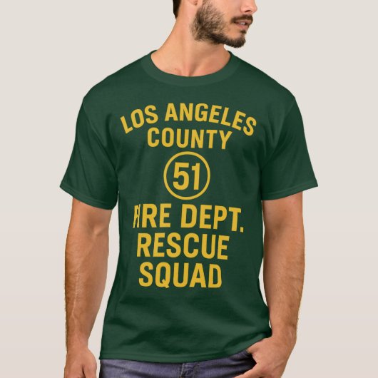 T-shirt Service d'incendie du comté de Los Angeles 51 (Devant)