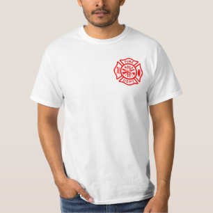 T-shirt Service d'incendie du logo pompier
