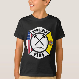 T-shirt Service d'incendie Honolulu Hawaii Pompiers Rescu