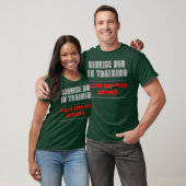 T-shirt Service Dog In Training Chien Handler et Trainer (Unisexe)
