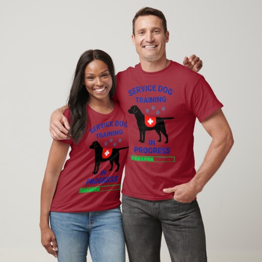 T-shirt Service Dog in Training Registered Trainer Lab (Unisexe)