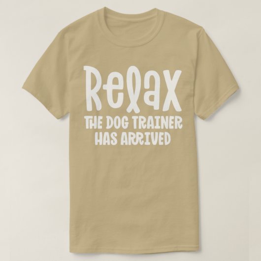 T-shirt Service Dog Trainer Chemise Relax Dog Trainer Ha (Design devant)