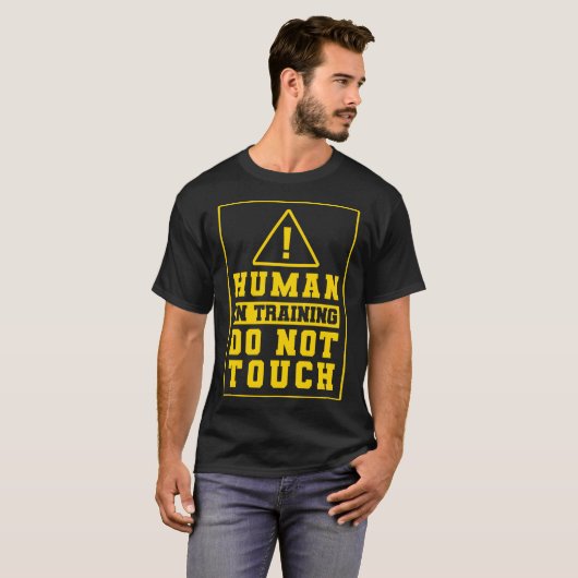 T-shirt Service Dog Trainer Humain En Formation Ne Touchez (Devant entier)