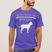 T-shirt Service Dog Training Ne Touchez Pas Au Service (Devant)