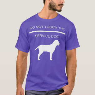 T-shirt Service Dog Training Ne Touchez Pas Au Service