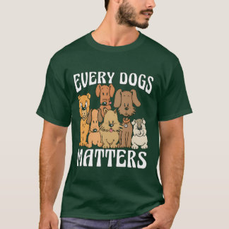 T-shirt Service Dograiner Chaque chien compte Service Dog 