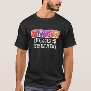T-shirt Service d'urgence de PEDS Infirmière RN ER Pediatr