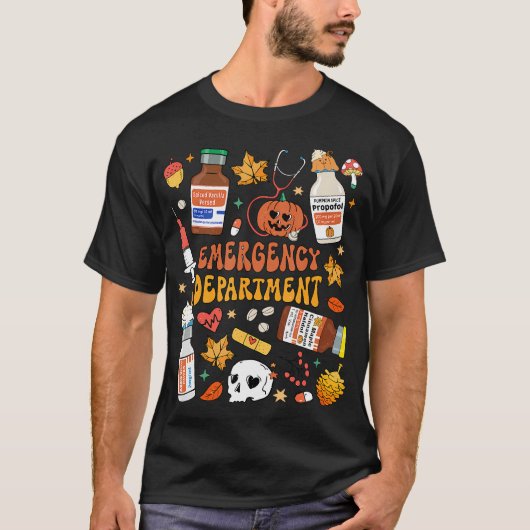 T-shirt Service d'urgence Funny Er Nurse Halloween Spoo (Devant)