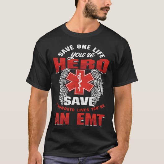T-shirt Service d'urgence paramédical (Devant)