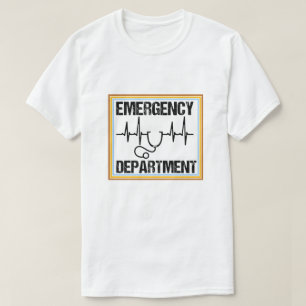 T-shirt Service d'urgence Salle de soins de santé Nur
