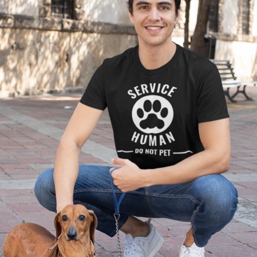 T-shirt Service humain ne pas animaux de compagnie